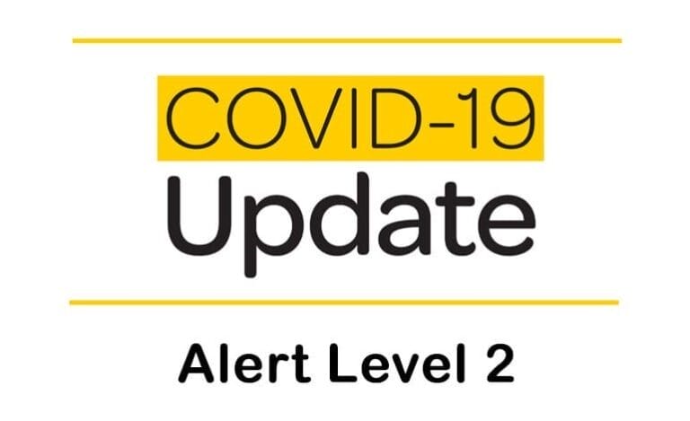 Covid-19 Update: How we’ll operate at Alert Level 2